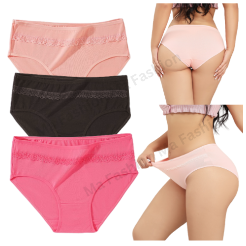 3%20pcs%20Pcs%20Ladies%20Cotton%20Lace%20Underpants%20Ladies%20Panties%20Sexy%20Underwear%20-%20Image%202