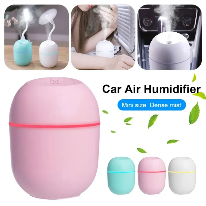 New Ultrasonic Mini Air Humidifier 220ML Aroma Essential Oil Diffuser for Home Car USB Fogger Mist Maker with LED Night Lamp