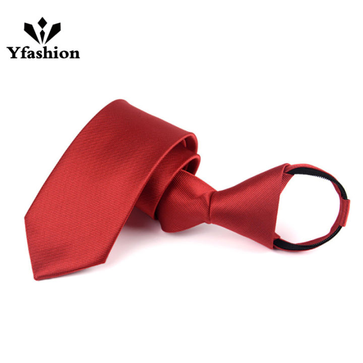 Yfashion Men Women Necktie, 6CM Stripe Neck Ties Zipper Tie For Graduation Photo, Group Choir, Office, During Travel