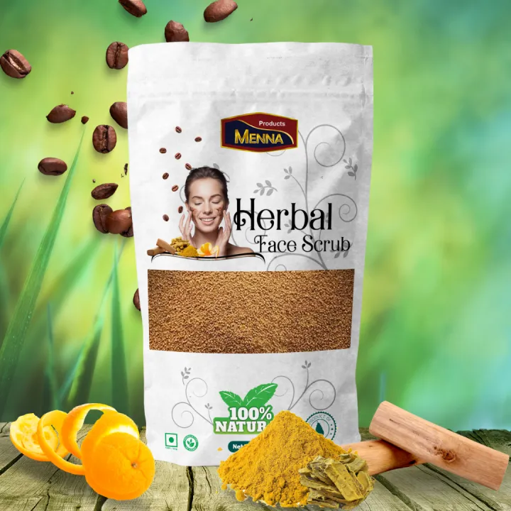 Herbal Body Polish Scrub Reveals Visibly Smoother Skin Coffee and Sandalwood Body Scrub That Nourishes Skin 100g