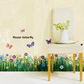 Flower Wall Stickers DIY Door Decor Butterfly Art Vinyl Decal Colors Kids Room Life. 