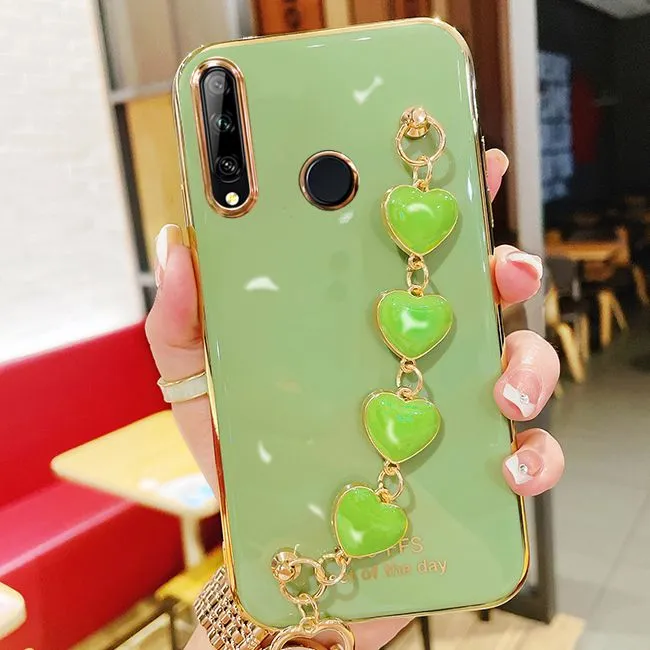 LECOMES%20for%20Huawei%20Honor%2010i%20Back%20Cover%20with%20Love%20Heart%20Bracelet%20Chain%20Luxury%206D%20Plating%20Shiny%20Soft%20Silicone%20Mobile%20Phone%20Case%20Pouch%20Girls%20-%20Image%204