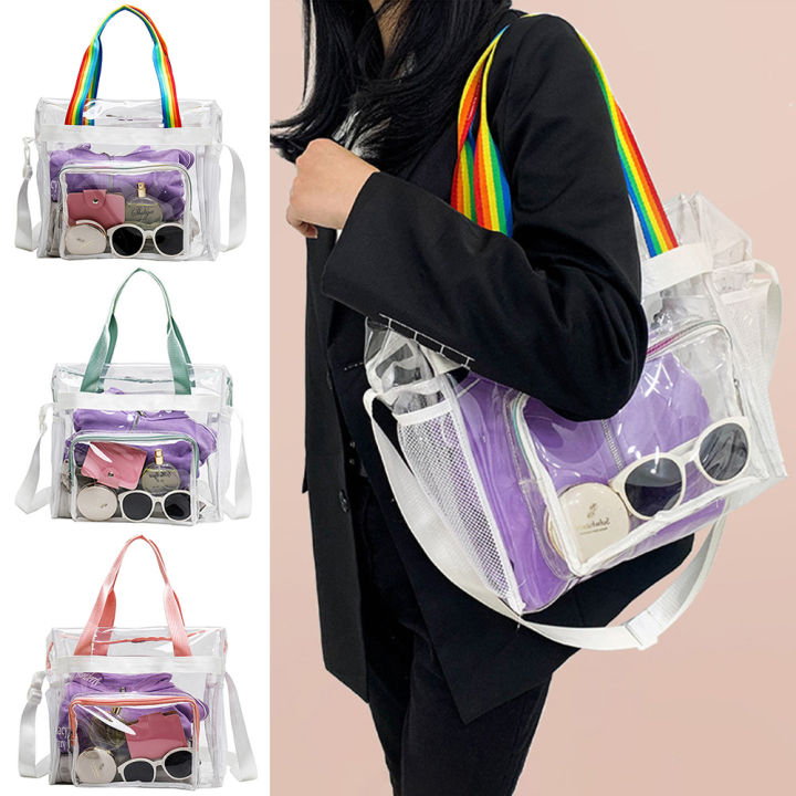 Transparent%20Bag%20Bag%20Waterproof%20Bag%20Swimming%20Storage%20Bag%20Shoulder%20Bag%20PVC%20Clear%20Shoulder%20Bag%20Fashion%20Shoulder%20Bag%20-%20Image%202