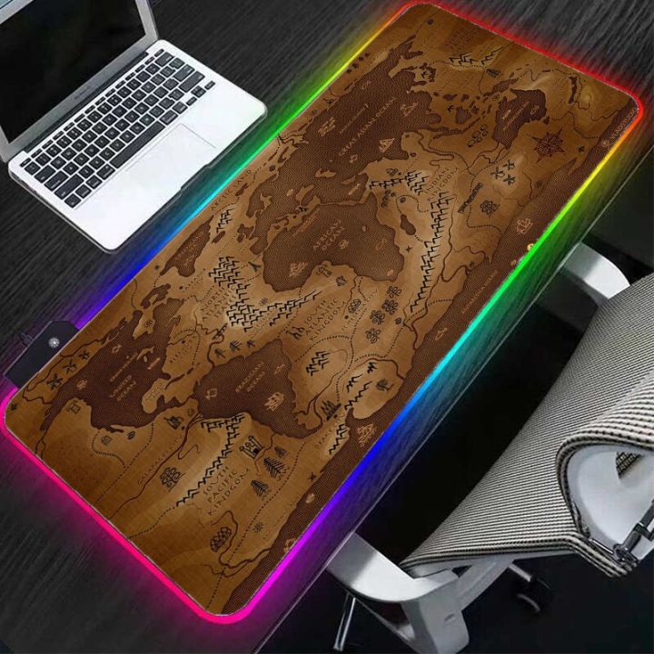 Mat%20Xgz%20For%20Lap%20Gaming%20Keyboard%20Pad%20Xxlrgb%20World%20Edge%20Players%20Mouse%20Map%20Large%20Pad%20Locking%20Mouse%20Table(300X600X2Mm)%20-%20Image%204