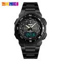 SKMEI Stainless Steel Dual Display Waterproof Watch For Men 1370. 