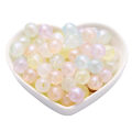 30/50pcs 8mm/10mm Macaron Color Beads Fluorescent Acrylic Loose Beads For Bracelet Necklace Making. 