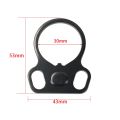 Black support core with ring clip double hole butterfly piece butterfly ring metal Jinming 9th generation buckle buckle 2 a bag outdoor tactical accessories tactical harness loop. 