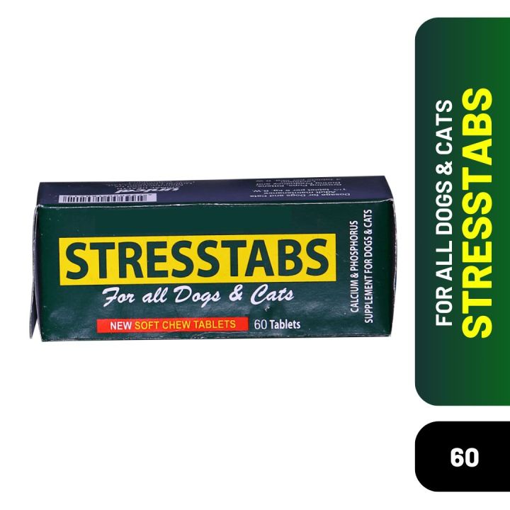 STRESSTABS Soft Chew Tablets for Cats & Dogs (60Tablets)