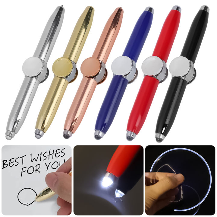 1/5Pcs Luminous Spinner LED Light Spinning Pens Release Pressure ...