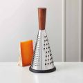 STAINLESS STEEL WOODEN  HAND HELD GRATER. 