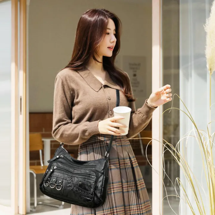 6%20Colors%20Washed%20Soft%20Leather%20Ladies%20Crossbody%20Bag%20%20And%20Flat%20Texture%20Pu%20Leather%20Spring%20Crossbody%20Bags%20Mom'S%20Shoulder%20Bag%20for%20Ipad%20Sunglasses%20Rechargeable%20%20%20Wallet%20Cosmetics%20-%20Image%206