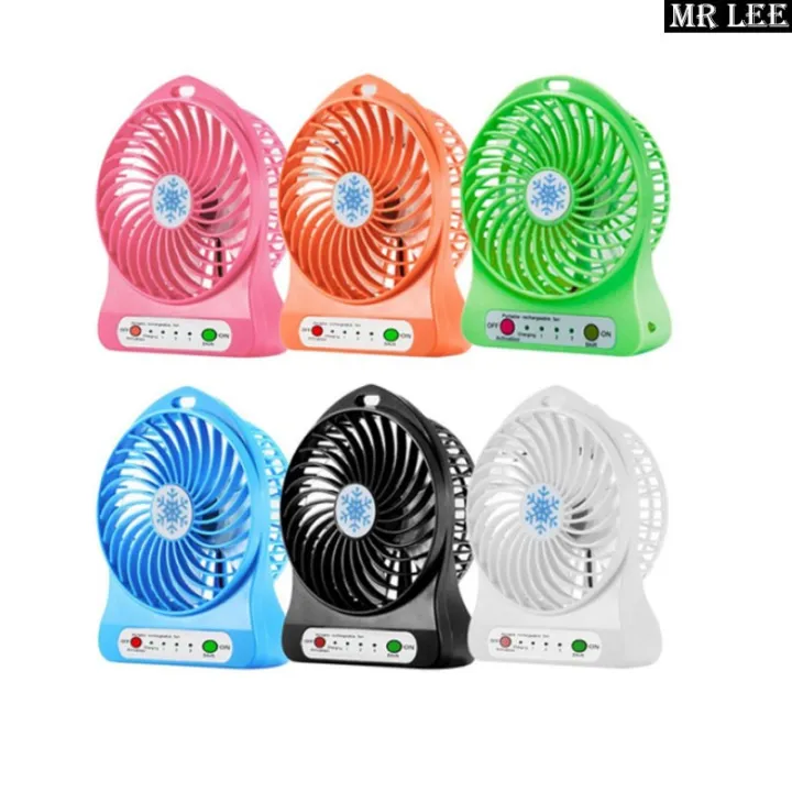 Portable Mini Fan Usb Charging Rechargable Battery with Charging Cable