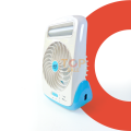 Aiko Rechargeable Fan + LED Light & Torch. 