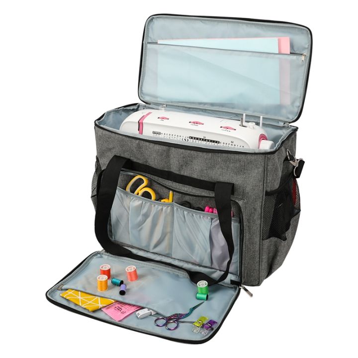 Sewing%20Machine%20Storage%20Organizer%20Sewing%20Machine%20Bag%20Tl%20Tote%20Bag%20for%20Most%20Standard%20Sewing%20Machines%20and%20Accessories%20Gray%20-%20Image%205