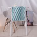 Longshow Lovely Light Blue Geometric Printing Table Runner For Home Decoration. 