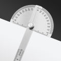 180° Angle Ruler Protractor Stainless Steel Ruler With 180 Degree Angle Square Woodworking 10cm Angle Measuring Goniometer. 