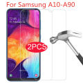 2pcs tempered glass for samsung galaxy a10 a20 a30 a40 a50 a70 a80 a90 protective screen protector glass on a31 a51 a71 a14 a34.