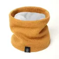 ZEBF-Winter Warm Knitted Ring Scarf for Women Men Plush Full Mask Tutdoor Cashmere Solid Snood Neck Scarves Thick Bufanda Muffler. 