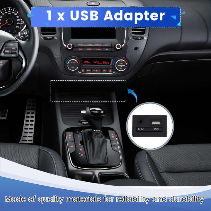 USB/AUX%20Audio%20Input%20Port%20Adapter%20Jack%20For%20Forte%20Cerato%20-%20Image%202