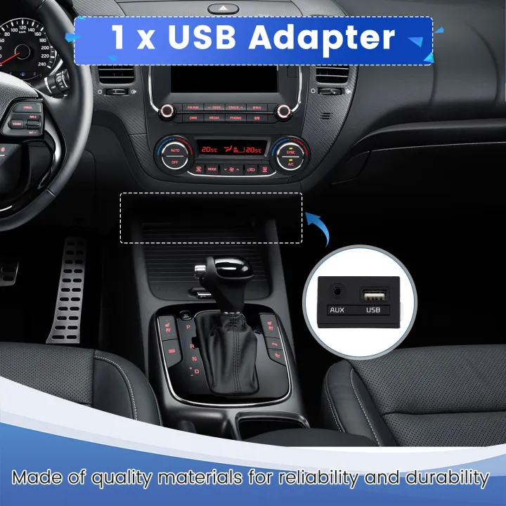 USB/AUX%20Audio%20Input%20Port%20Adapter%20Jack%20For%20Forte%20Cerato%20-%20Image%203
