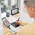 VEIKK Creator Pop VK430 4x3 Inch Ultra-thin Portable OSU! Tablet Digital Drawing Tablet Graphics Tablet with 8192 Levels Passive Stylus and 4 Customized Express Keys(null). 