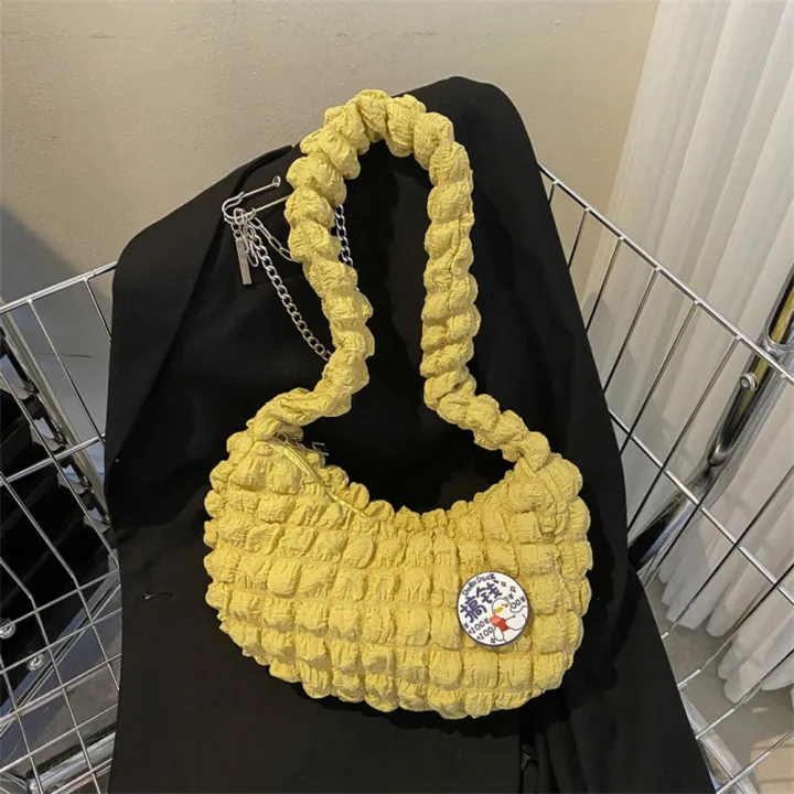 Pleated%20Cloud%20Bubble%20Shoulder%20Bag%20Tote%20Bag%20Solid%20Color%20Plaid%20Large%20Capacity%20Crossbody%20Bag%20Travel%20-%20Image%209