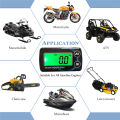 【Miga Plaza】Digital Engine Tach Hour Meter Waterproof Tachometer Gauge Engine RPM LCD Display For Motorcycle Car Boat. 