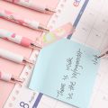 Cute Pink Little Dinosaur Press Pen 0.5 Black Gel Pens School Office Writing Stationery Supplies. 