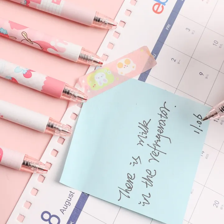 Cute%20Pink%20Little%20Dinosaur%20Press%20Pen%200.5%20Black%20Gel%20Pens%20School%20Office%20Writing%20Stationery%20Supplies%20-%20Image%207