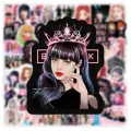 20/40pcs Black Pink Stickers KPOP Girls Music Band Stickers for Laptop Scrapbook Journal Kids Girls Boys Stickers. 