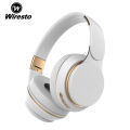 Wiresto Wir-eless Blu-etooth 5.0 Headphone Over the Ear Headphone Stereo Headset Noise Reduction Headphone Foldable Design Wired Wir-eless Stereo Headband with Mic Bass Stereo Earphone. 