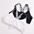 Women Shoulder Strap Non-wired Bra Underwear Tube Top Sports Bras Girls with Chest Pad. 