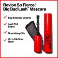 BLACKEST BLACK (REVLON SO FIERCE BIG BAD LASH MASCARA 10 ML)( 10ML). 