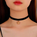 Collar Neckle Rhinestone Heart Dangle Clavicle Neckle. 