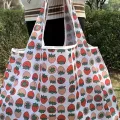 【ALLGOOD】Mode Shop Polyester Women's Large Capacity Handbag Casual Foldable Shopping Bag. 