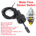 Water Paddle Flow Switch Thread Connecting Flow Sensor 1L/MIN Water Flow for Heat Pump Water Heater Air Conditioner Durable. 