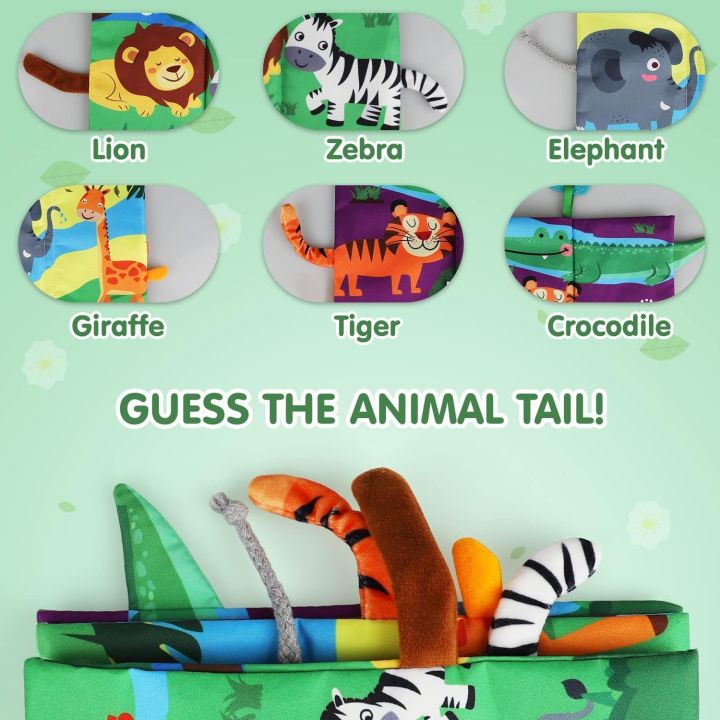 Baby%20Book%20Soft%20Cloth%20Books,%20Touch%20and%20Feel%20Crinkle%20Book%20for%20Toddler%20with%20Animal%20Tail%20Interactive%20Educational%20Teething%20Toy%20Gift,%20Infant%20Books%20Sensory%20Baby%20Book,%20Newborn%20Book%206-12%20Month%20-%20Image%205