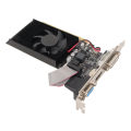 Computer Graphics Card PCI Express 1.1 X16 High Definition Multimedia Interface Cooling Fan Gaming Graphics Card 64bit GT610 2GB for Computer. 