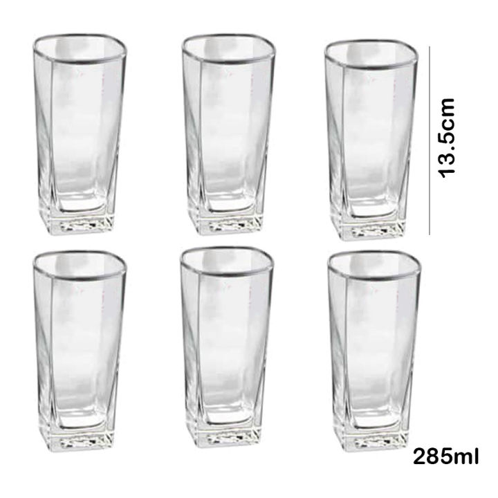6Pcs%20Water%20Glasses%20Square%20Base%20Drinking%20Glass%20Set%20(Red%20Cherry)%20-%20Image%205