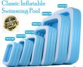 INTIME 7 Sizes Inflatable Family Swimming Pool 3 Layer Rectangular Kids Swimming Pool. 