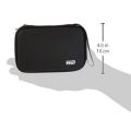 WD 2.5" HDD and SSD Carrying Case - Dual Protection, Black Silicon Hard Disk Pouch HDD Pouch External Hard Disk Pouch. 