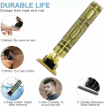 Vintage T9 Men's Hair Clipper Electric Shaver Rechargeable Hair Trimmer Beard Clipper For Barber Hair Cutting. 