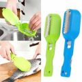 2 In 1 Plastic Fishing Scale Brush Built-in Fish Cutter Fish Skin Brush. 