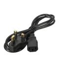 3 Prong UK Plug AC Power Cord Cable 1.2m 4FT For PC Desktop Monitor Computer Power Supply Converter Adapter. 
