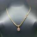 Gold Plated 1.9mm Fox Singapore Chain with Pendant – Elegant & Stylish Jewelry. 