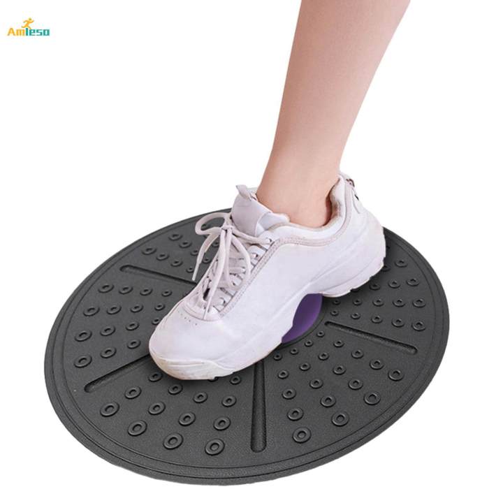 EVERYMILE Wobble Balance Board, Oefening Balans Stabiliteit Trainer Draagbaar Balansbord met Handvat voor Workout Core Trainer Fysiotherapie Gym 39,9 cm Diameter No-Skid Oppervlak