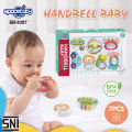 4/7 Pcs Rattle Baby Teething Toy Gift Pack - Handbell Baby Teether Set for 0m+ Infants Newborn Babies Toddlers Gift Set by ZinZen. 