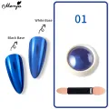 Monja Metallic Chrome Magic Mirror Powder Laser Nail Art Glitter Dust Metal Effect Nail Glitter DIY Nail Art Docoration. 