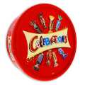 Celebrations Chocolate Box contains assortment of milk chocolates and milk chocolate covered biscuit 650g.. 