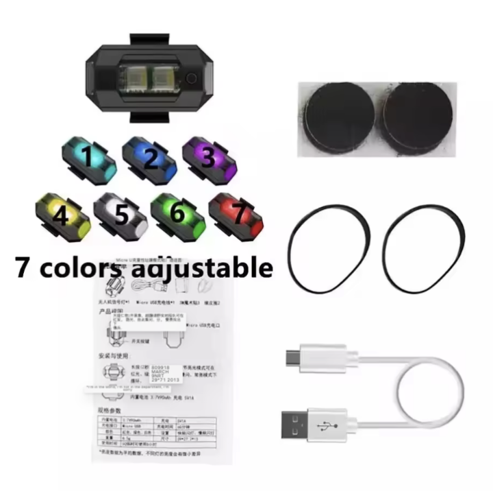KaiDengZhe Lumières Stroboscopiques LED Moto avec Télécommande 8